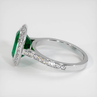 3.11 Ct. Emerald Ring, 18K White Gold 4