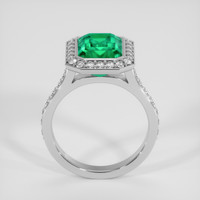 3.81 Ct. Emerald Ring, 18K White Gold 3