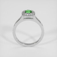 0.53 Ct. Bluish Green Tourmaline Ring, 18K White Gold 3