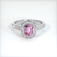 1.41 Ct. Sapphire Ring, 18K White Gold 1