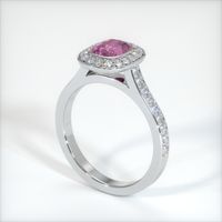 1.41 Ct. Sapphire Ring, 18K White Gold 2