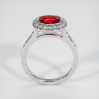 2.10 Ct. Ruby Ring, 18K White Gold 3