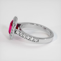 2.53 Ct. Ruby Ring, 18K White Gold 4