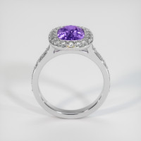 1.76 Ct. Purple Sapphire Ring, 18K White Gold 3