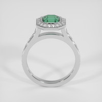 1.61 Ct. Bluish Green Sapphire Ring, 18K White Gold 3