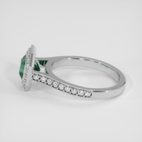 1.61 Ct. Bluish Green Sapphire Ring, 18K White Gold 4
