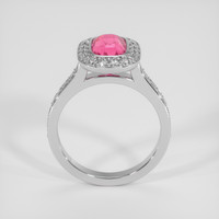 2.60 Ct. Pink Sapphire Ring, 18K White Gold 3
