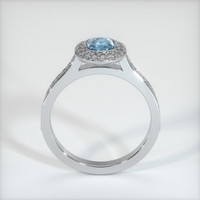 0.62 Ct. Sapphire Ring, 18K White Gold 3