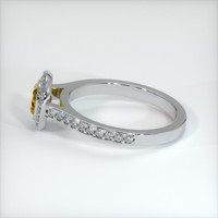 0.74 Ct. Sapphire Ring, 18K White Gold 4