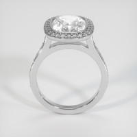 7.79 Ct. White Sapphire Ring, 18K White Gold 3