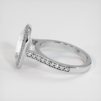 7.79 Ct. White Sapphire Ring, 18K White Gold 4