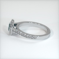 0.63 Ct. Sapphire Ring, 18K White Gold 4