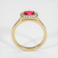 1.21 Ct. Padparadscha Sapphire Ring, 14K Yellow Gold 3