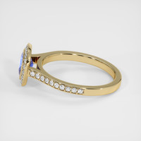 1.31 Ct. Blue Sapphire Ring, 14K Yellow Gold 4