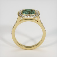 2.64 Ct. Green Sapphire Ring, 14K Yellow Gold 3