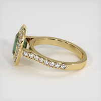 2.64 Ct. Green Sapphire Ring, 14K Yellow Gold 4