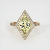 3.20 Ct. Sapphire Ring, 14K Yellow Gold 1