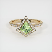 0.86 Ct. Sapphire Ring, 14K Yellow Gold 1