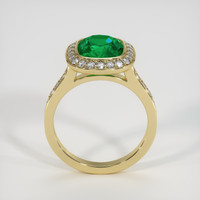 2.52 Ct. Emerald Ring, 18K Yellow Gold 3