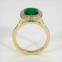 3.11 Ct. Emerald Ring, 18K Yellow Gold 3