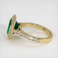 3.11 Ct. Emerald Ring, 18K Yellow Gold 4