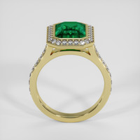 2.84 Ct. Emerald Ring, 18K Yellow Gold 3
