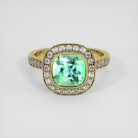 1.79 Ct. Emerald Ring, 18K Yellow Gold 1