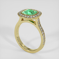 1.79 Ct. Emerald Ring, 18K Yellow Gold 2
