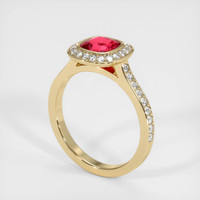 1.21 Ct. Sapphire Ring, 18K Yellow Gold 2