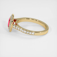 1.21 Ct. Sapphire Ring, 18K Yellow Gold 4