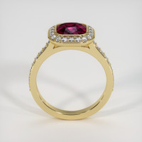 2.02 Ct. Ruby Ring, 18K Yellow Gold 3