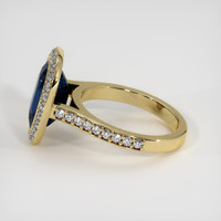 6.15 Ct. Blue Sapphire Ring, 18K Yellow Gold 4