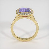 3.02 Ct. Purple Sapphire Ring, 18K Yellow Gold 3
