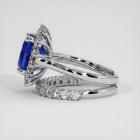 3.66 Ct. Blue Sapphire Ring, Platinum 950 4