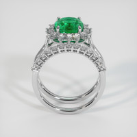 2.82 Ct. Emerald Ring, Platinum 950 3