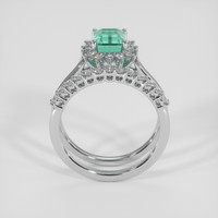 1.15 Ct. Emerald Ring, Platinum 950 3