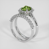 1.28 Ct. Bi Color Sapphire Ring, Platinum 950 2