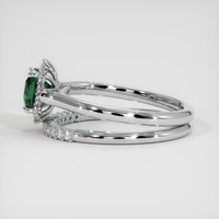 0.98 Ct. Bluish Green Sapphire Ring, Platinum 950 4