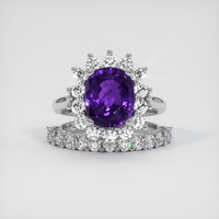 4.07 Ct. Color Change Sapphire Ring, Platinum 950 1