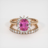 1.80 Ct. Sapphire Ring, 14K Rose Gold 1