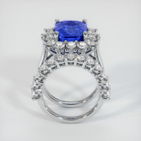 7.71 Ct. Sapphire Ring, 14K White Gold 3