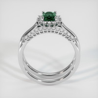 0.98 Ct. Sapphire Ring, 14K White Gold 3