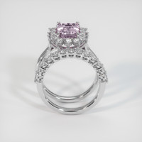 2.01 Ct. Pink Sapphire Ring, 14K White Gold 3