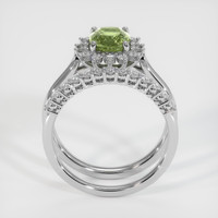 2.09 Ct. Sapphire Ring, 14K White Gold 3