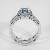 0.86 Ct. Sapphire Ring, 14K White Gold 3