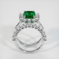 3.19 Ct. Emerald Ring, 18K White Gold 3
