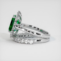 3.19 Ct. Emerald Ring, 18K White Gold 4