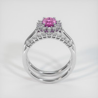 1.06 Ct. Sapphire Ring, 18K White Gold 3
