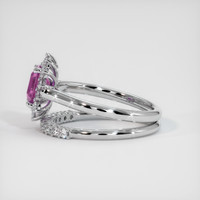 1.06 Ct. Sapphire Ring, 18K White Gold 4