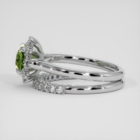 1.28 Ct. Bi Color Sapphire Ring, 18K White Gold 4